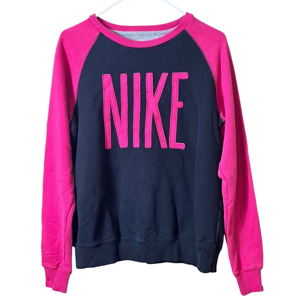 Nike Pink and Black Sweatshirt